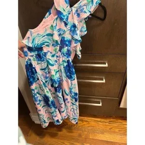 Lilly Pulitzer Rorey Dress Pink Tropics‎ Sweet Pea size 4 thumbnail 5