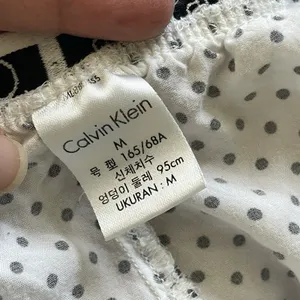 Calvin Klein Shorts polka dot boxer lounge womens White Black (medium) sleep thumbnail 2