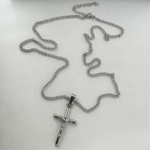 Cross Pendant Necklace for Men Women,Streetwear Hip Hop Unisex Style thumbnail 5