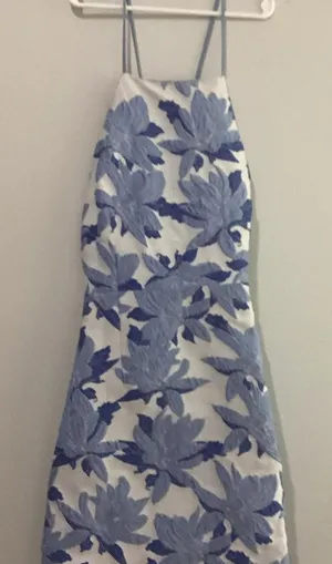Anna Grace Blue floral dress thumbnail 1