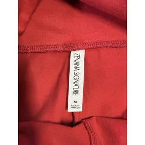 Zenana Signature Red High Rise Flare Leggings Size M (E34) thumbnail 7