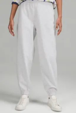 Relaxed high rise joggers heather grey size 2 lululemon thumbnail 1