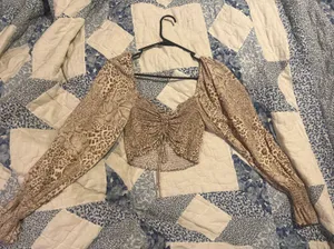 Boutique Cropped Long Sleeve Top thumbnail 3