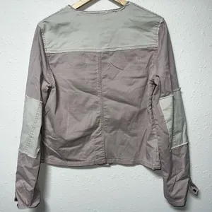 Free People Military Style Jacket Womens Size‎ Large Blush Pink thumbnail 2