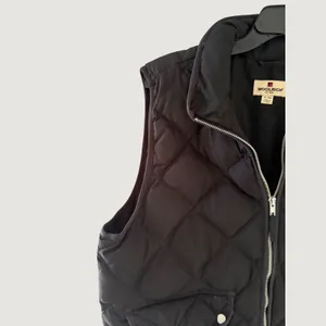 Woolrich Womens Black Diamond Quilted Down Puffer Vest Full Zip XL Outdoor Fall thumbnail 2
