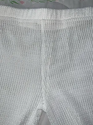 Self Esteem white crotchet pants. thumbnail 3