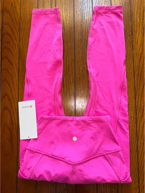 Lululemon Align With Pockets High-Rise 25” Sonic Pink Size 4 NWT thumbnail 1