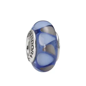 PANDORA Unique Blue Captivating Murano Glass Charm 925 thumbnail 2