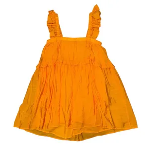La Lavon bright orange ruffle tiered sundress women’s size large thumbnail 2