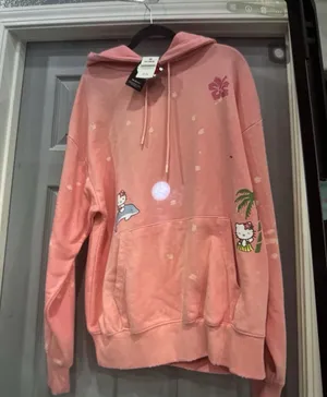 New Hello Kitty Peach Hoodie Sweatshirt Women SIZE M thumbnail 3