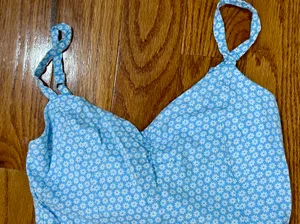 Hollister NWT Blue Floral Mini Dress XS thumbnail 2