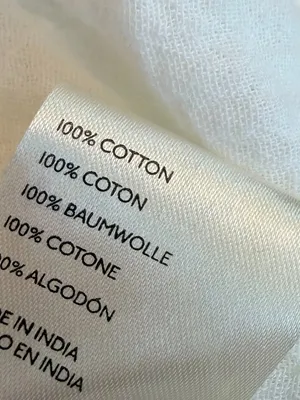 We The Free Ivory Cotton Gauze Popover Blouse Long Sleeve V Neck Small Women's thumbnail 15