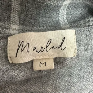 NEW Marled Gray Plaid Blazer Vest Size Medium thumbnail 3