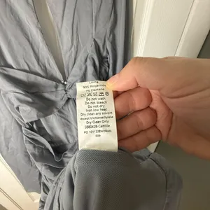 House of CB Camille Dove Grey Real Silk Mini Dress M thumbnail 9