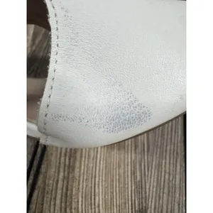 Clarks Womens 8.5M Deva Heidi White Leather Ankle Strap Heels Sandals Boho thumbnail 7