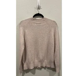 J.Crew Supersoft Pink RollNeck Wool Sweater thumbnail 3