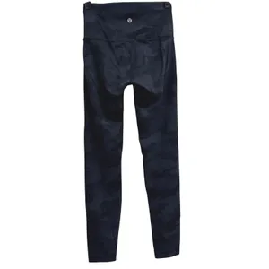 Lululemon Wunder Train HR Cropped Leggings Yoga Incognito Camo Grey‎ Size 4 thumbnail 2