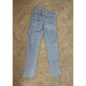 Lands End Vintage High Rise Straight Leg Jeans 10 Tall Made in USA Blue Denim thumbnail 2