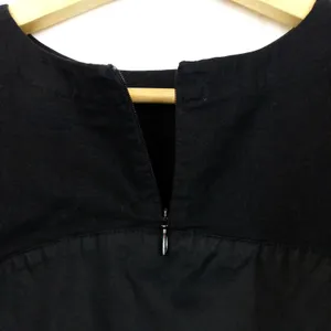 Alpha60 High Low Tunic Top Womens S Black Linen Cotton Lagenlook Minimalist Chic thumbnail 9