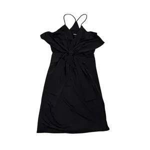 Express Cross Back Knot Front Little Black Cocktail Dress Size Women's XS thumbnail 4