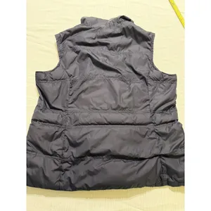 Lands End Womens Navy Blue Down Puffer Vest Snap Front‎ Quilted Size M 10-12 thumbnail 8