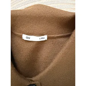 GU Milano Ribbed Polo Cardigan in Brown thumbnail 5