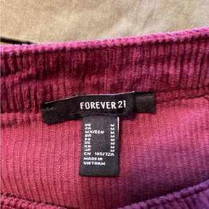 Forever-21 Women's Burgundy and Purple Skirt thumbnail 3