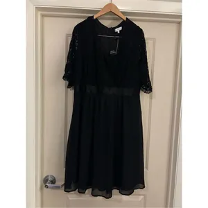 NEW Lace Chiffon Wedding Formal Cocktail Midi Dress 20W thumbnail 3