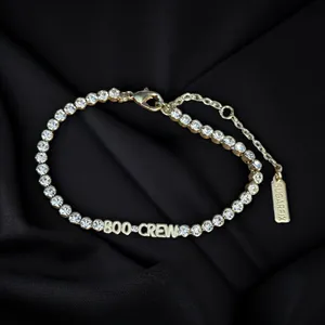 Sugar Fix by BaubleBar gold tone Boo Crew tennis bracelet thumbnail 1