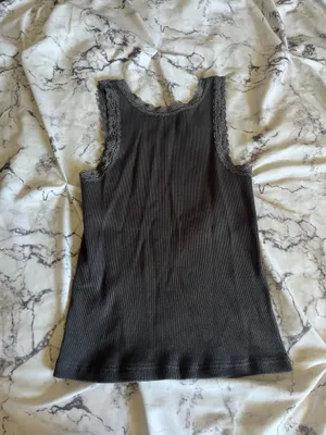 Brandy Melville Ronnie Gray Lace Tank thumbnail 10