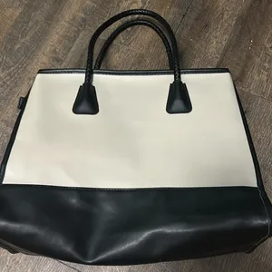 Tanger Dual Style‎ Large Double Strap Tote Bag NICE! Brown thumbnail 5