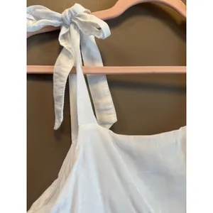 Label of Love White Starfish Textured Tiered Maxi Dress Tie Shoulder XL thumbnail 2