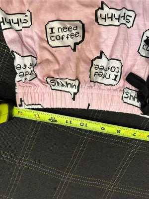 Girls Pink Coffee Graphic Pajama Tank & Shorts Set thumbnail 3