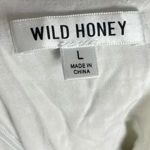 Wild Honey Women's L Ruffled Gingham‎ Plaid Mini Dress Yellow Preppy Coquette thumbnail 5