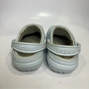 Crocs originals lined light blue women’s size 6 casual cozy‎ slip on trendy thumbnail 6