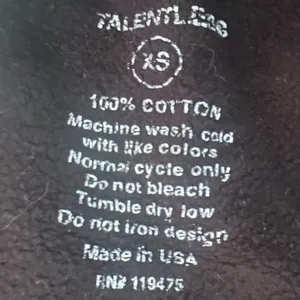Talentless “I’m Staying Home” Black Cotton Sweatshirt Size XS thumbnail 4