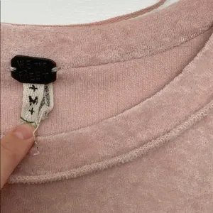 Free People Pink Velvet top M thumbnail 5