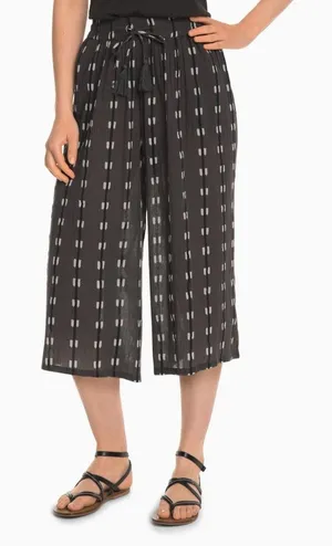 GARNET HILL Cropped Gauze Palazzo Pants‎ thumbnail 1