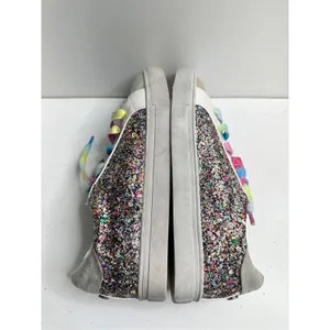 Madden Girl Steve Madden Girls Sneakers Jrize Sz 5 Multicolor‎ Sequin Detailed Lace Up Style thumbnail 9