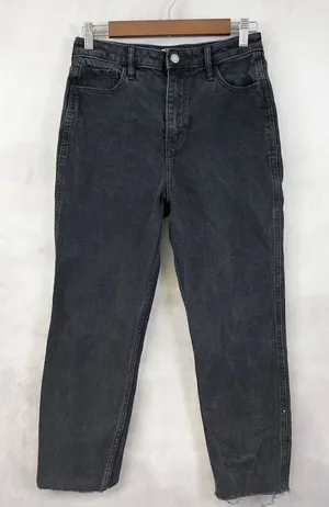 Hollister Mom Jeans Womens 27 Ultra High Rise Black Street 90s Retro Go See‎ thumbnail 1
