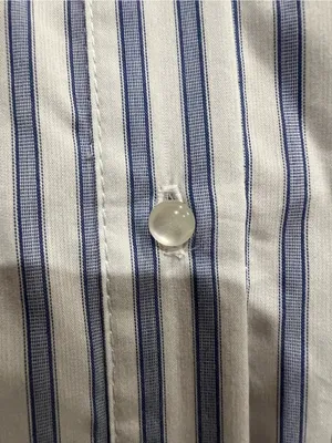 Hope & Harlow Luna Striped Shirt Dress. vertical blue and white pinstriped 12 thumbnail 7