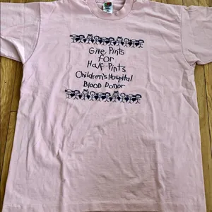 Fruit of the Loom Vintage Single Stitch XL Give Pints For Half Pints thumbnail 1