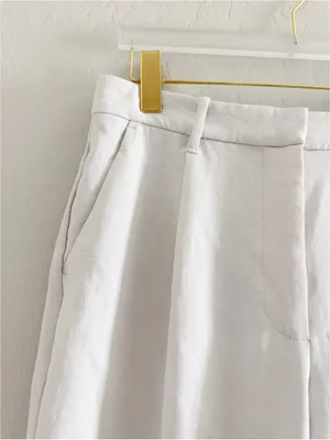 Abercrombie & Fitch Sloane Crepe Tailored Wide Leg Pant Size 31/12 R thumbnail 7