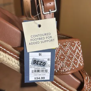 Universal Threads NWT Universal Thread Women's Elisa Platform Sandals Cognac Brown Size 9.5 thumbnail 4