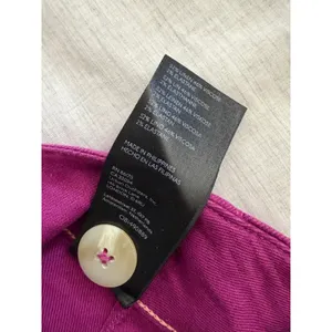 Anthropologie Maeve The Colette Pants Women 6 Magenta Linen Wide Leg Cropped thumbnail 5