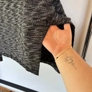 Free People Sunny Days Mock Neck Oversized Sweater Knit Boxy Winter Top Small thumbnail 7