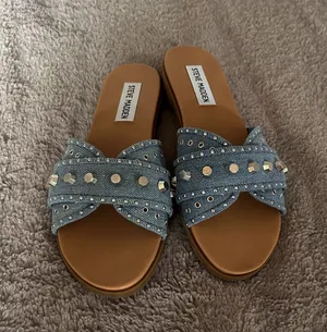 Steve Madden Kayra Denim slides thumbnail 1