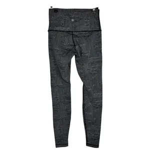 Lululemon Wunder Under Pant‎ (Hi-Rise) Maze Jacquard White Black W5AAYS Size 6 thumbnail 4
