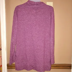 Aerie Cowl Neck Just Add Leggings Sweater‎ Purple Small thumbnail 2