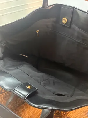 Time and tru black shoulder handbag/tote bag thumbnail 5